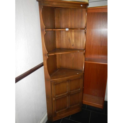 785 - An oak corner unit