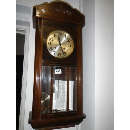 995 - An Edwardian wall clock