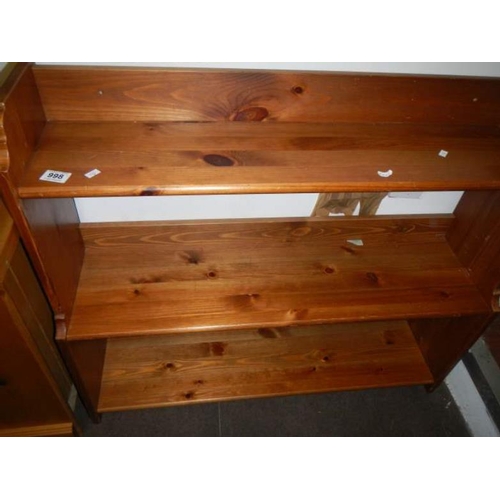 998 - A pine set of shelves