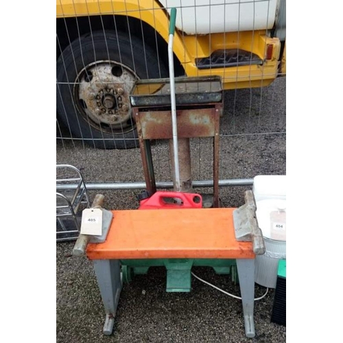 405 - A greenhouse heater, garden stool& seeder etc.