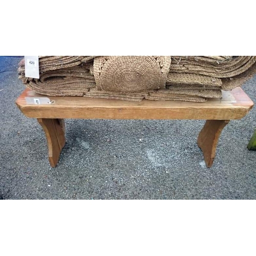 421 - A pine school bench