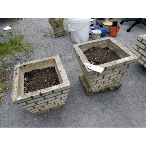 314 - 2 garden planters