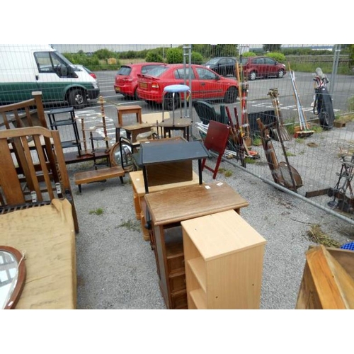 340 - A very large quantity of furniture including tables, stands etc