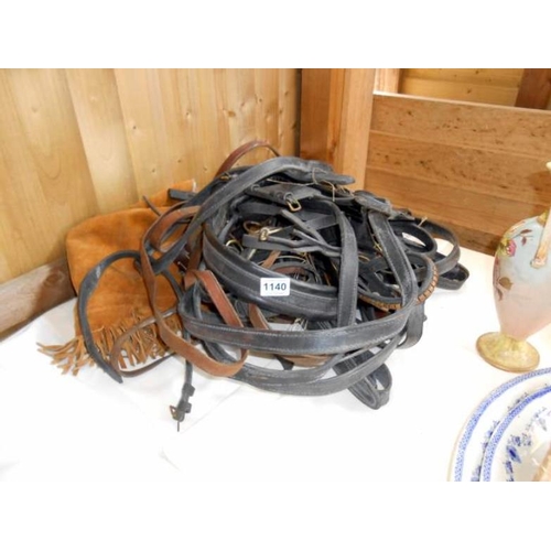 1140 - A quantity of horse harnesses