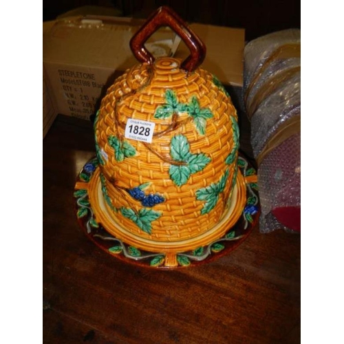 1828 - An old Majolica cheese dome