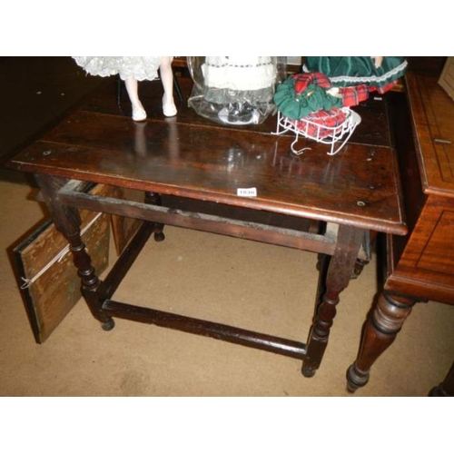 1830 - A period oak table (missing drawer)