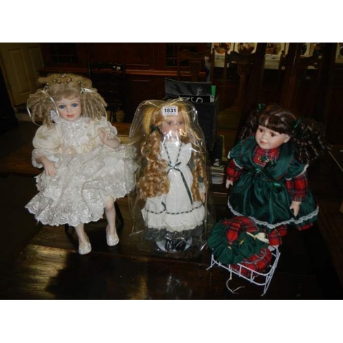 1831 - A quantity of collectors dolls