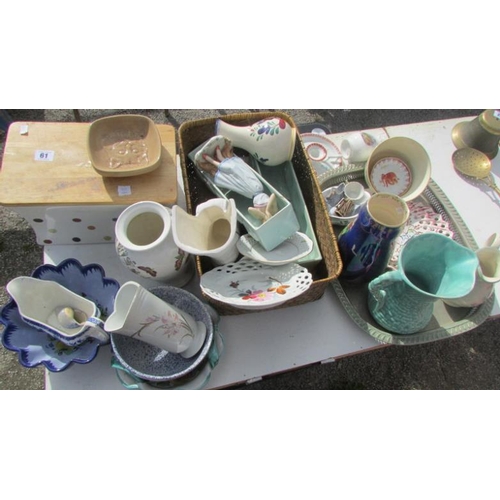 61 - A large quantity of china etc