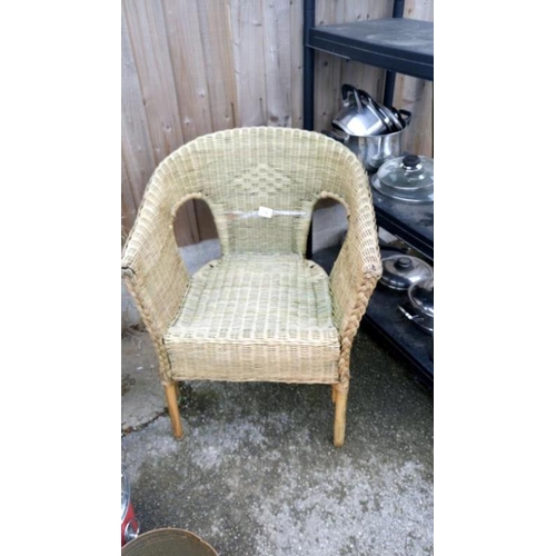 14 - A wicker chair`