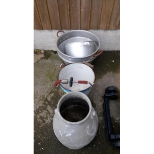 3 - A quantity of milking buckets