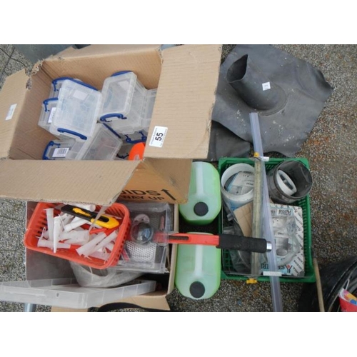 55 - A large quantity of plumbing tools and stock