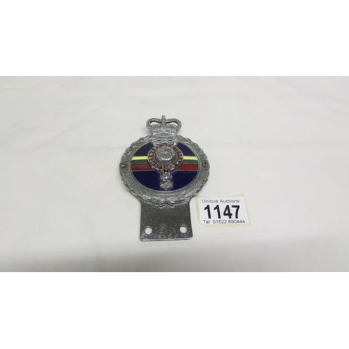 1147 - A Gibraltar Royal Marines car badge