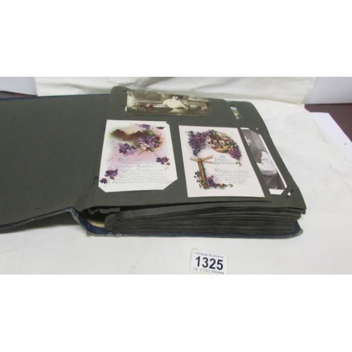 1325 - In excess of 220 postacards in 2 albums (including small quantity of modern postcards) featuring ske... 