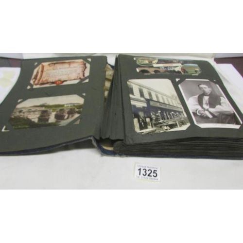 1325 - In excess of 220 postacards in 2 albums (including small quantity of modern postcards) featuring ske... 