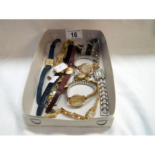 16 - A large quantity of ladies watches