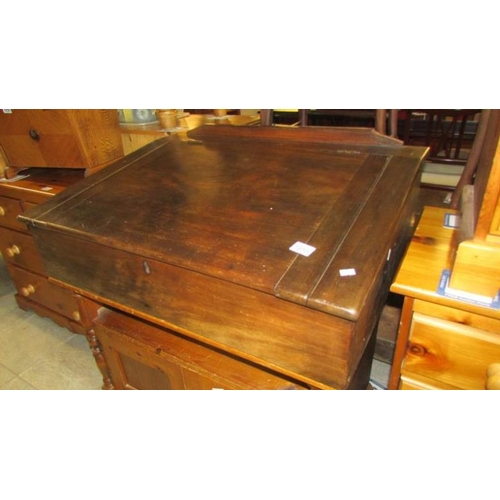 1855 - A mahogany desk top