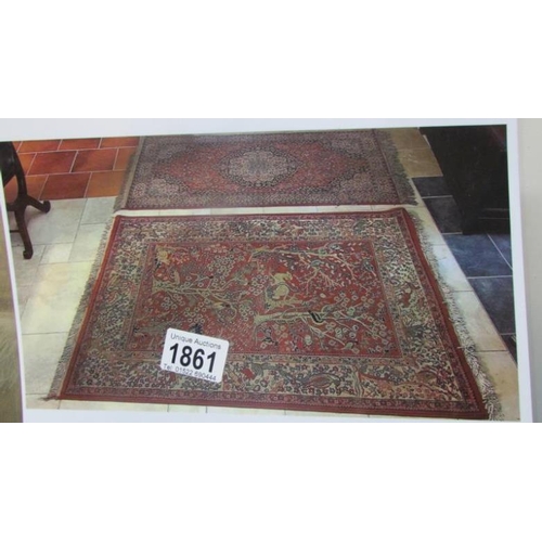 1861 - 2 patterned rugs