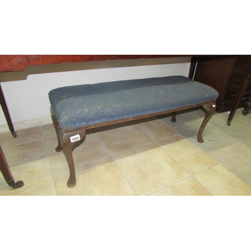 1864 - A long footstool