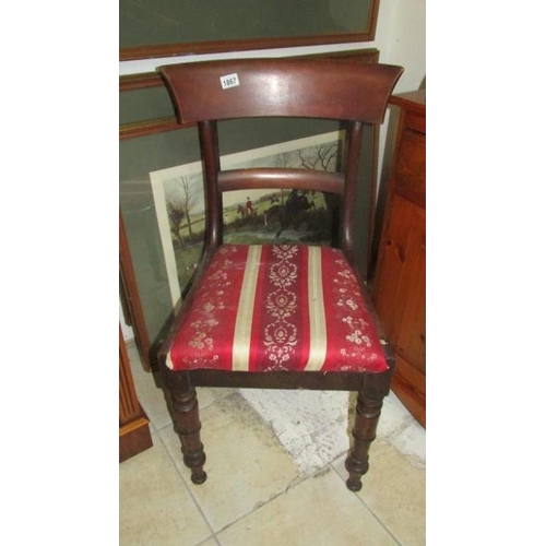 1867 - A mahogany chair