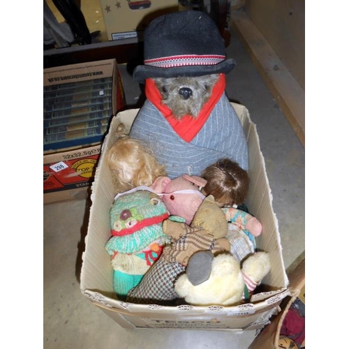 299 - Quantity of string puppets inc. Pelham & dolls, bears etc.