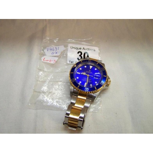 30 - Replica Rolex submarine wristwatch