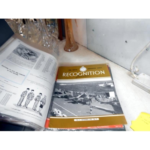 371 - Folder of Aircraft recognition magazines from 1940's and 60's. War illustrated magazines, car and en... 