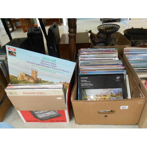 387 - A large collection of classical records