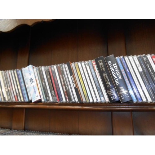 469 - 3 boxes containing over 360 cds on various genres of music from 1930s to present