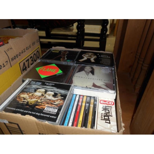 516 - 3 boxes containing over 330 CD's on various genres of music from 1930's to present