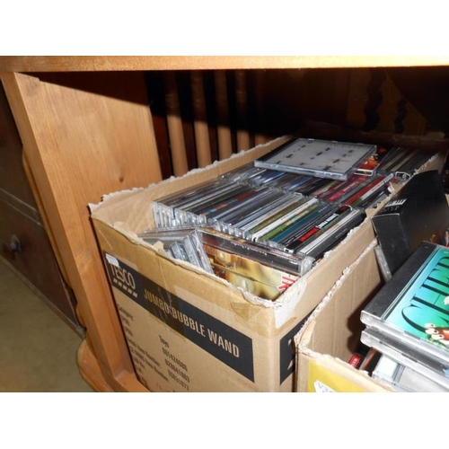 516 - 3 boxes containing over 330 CD's on various genres of music from 1930's to present