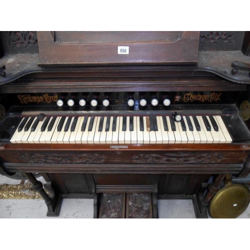 558 - A Newman Bros Chicago American organ