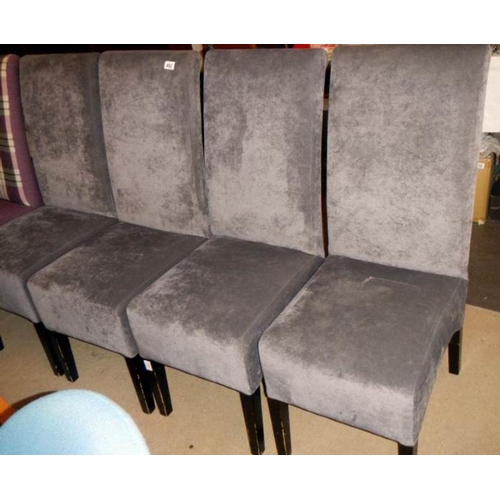 492 - 4 matching high backed  chairs