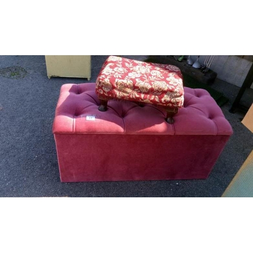 11 - An ottoman & stool