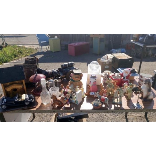 28 - A large quantity of miscellaneous items including figurines etc. (All on table)