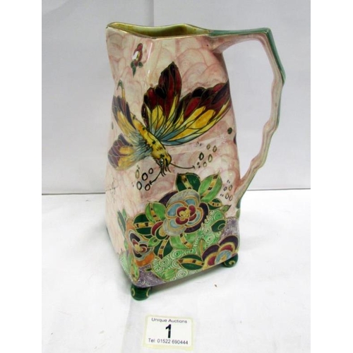 1 - A Royal Winton Grimwades art deco jug, 23cm