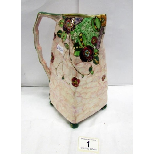 1 - A Royal Winton Grimwades art deco jug, 23cm