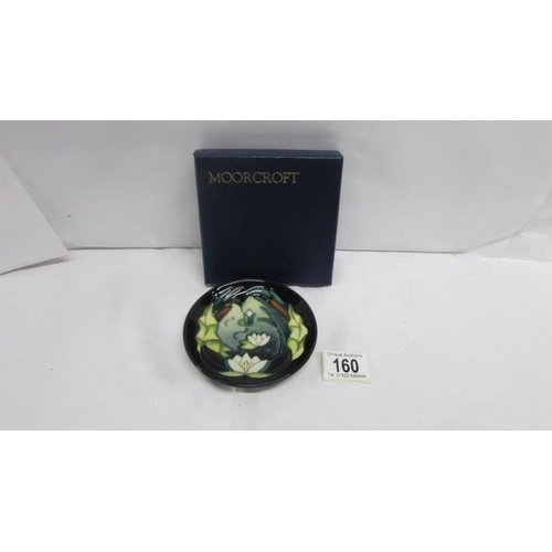 160 - A boxed Moorcroft Lamia pin dish