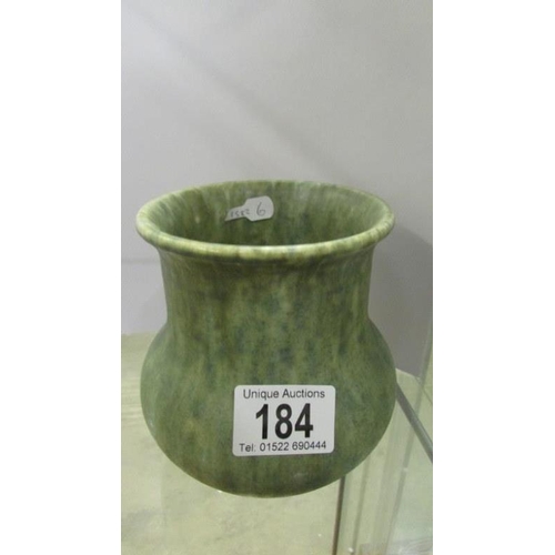 184 - A Ruskin art deco vase