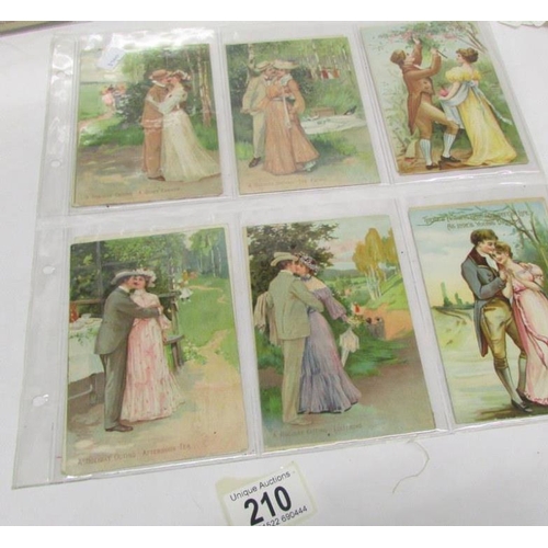 210 - A collection of early 20th century postcards including WW1, Bonzo, ladies etc