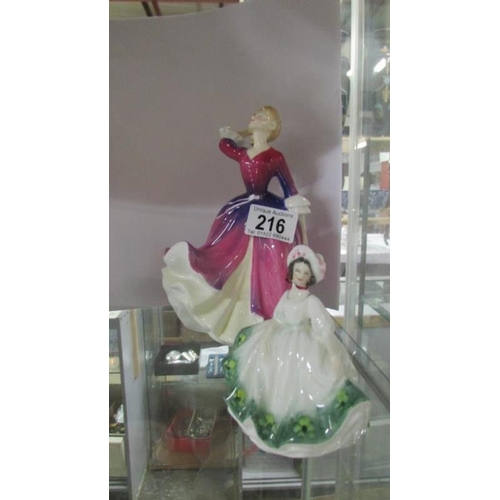 216 - 2 Royal Doulton figurines, Melissa and Sunday Best