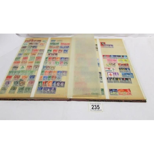 235 - 2 albums of mainly GB stamps including penny black, several penny reds and other Victorian stamps