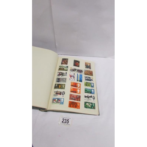 235 - 2 albums of mainly GB stamps including penny black, several penny reds and other Victorian stamps