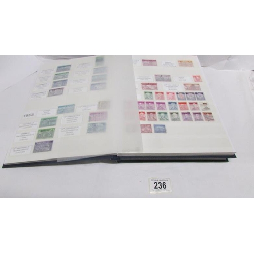 236 - 2 albums of USA stamps with anotations 1893-2014