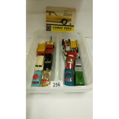 256 - A quantity of unboxed 1950/60's diecast Corgi vehicles