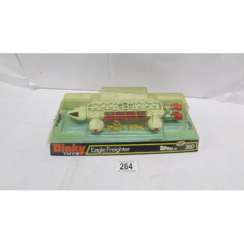 264 - A Dinky 360 space 1999 eagle transporter, mint and in original box