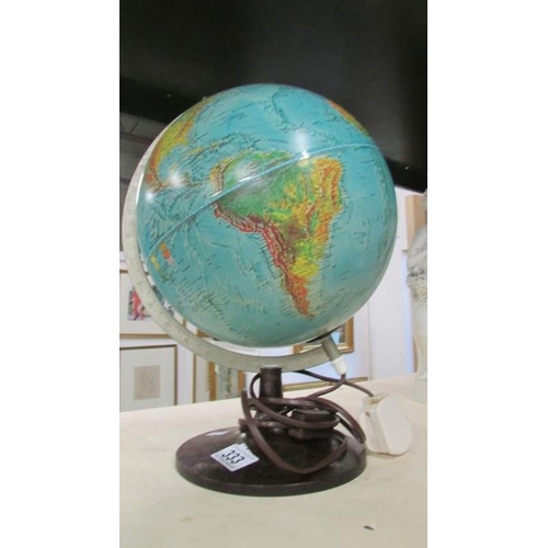 333 - A 1972 desk lamp globe produced by Scan-globe, Danmark