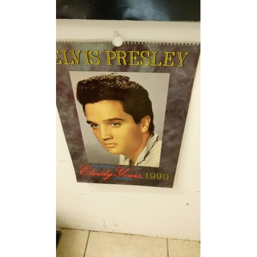 634 - A quantity of calenders including Elvis Presley, Marylin Monroe, Guiness & Pirelli etc.