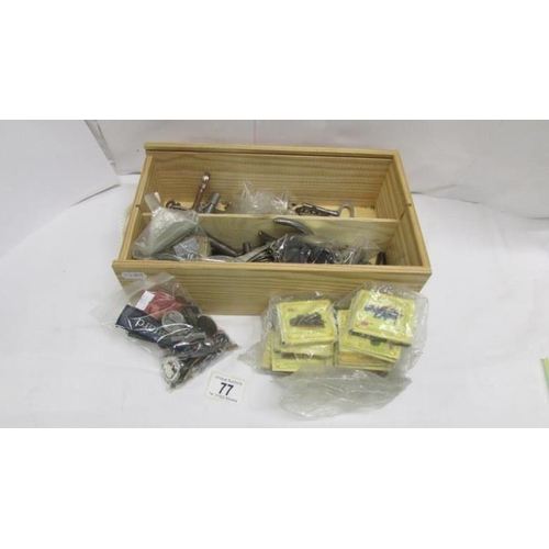 77 - A quantity of railway keys, whistles, badges etc