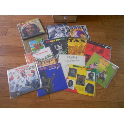 343 - A box of approximately 70 Punk, Rock, Ska and Reggae (originals) LP records including Ramones The Da... 