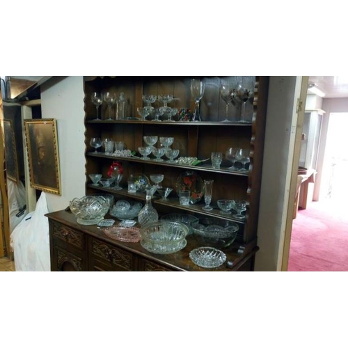 193 - A large quantity of crystal & glass